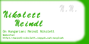 nikolett meindl business card